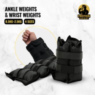Ankle Weights / Wrist Weights 0.5kg–2.5kg – Adjustable Fit for Fitness, Running & Weight Training