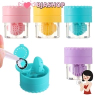 BJASHOP Glasses Lenses Box Portable Rotatable Travel Glasses Lenses Container