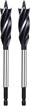 9/16 in x 6-1/2 in Auger Drill Bit for Wood, 1/4 inch Hex Shank Auger Drill Bit for Hard Wood,Soft W