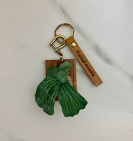 皮革製 象耳鹿角蕨吊飾_送禮/收藏