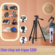 Selfie Stick 3366 1m5 High tripod tripod With Handle, Clamp, Bag - Sturdy Stand