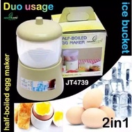 Applelady JT4739 2in1 Function Half Boiled Egg Maker and Ice Bucket Capacity: 4 eggs