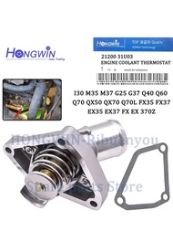 {dcfnfyhj} เครื่องยนต์ Cooling Thermostat สำหรับ Nissan 370Z Infiniti G FX EX EX35 FX37 Q50 G37 I30