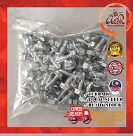 (100PCS) Skru C Channel Zinc-Plated Hex-Head Self-Drilling Sheet Metal Screw (10# x 5/8"ich )