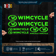 Cutting Stiker Wimcycle Variasi Sepeda Sticker Frame Aksesoris Body Mtb Lipat