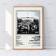 C021 Kendrick Lamar Album Damn Good Kid Maad City Cetakan Kanvas Muzik Poster Moden Gambar Dinding S