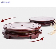 [xianyuan] Real Solid Wood Carving Vase Base Stone Buddha Flowerpot Wood Carving Base XY