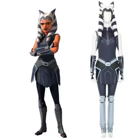 Star The Clone Ahsoka Tano Cosplay Costume Halloween Party Costumes Superhero Outfit Fancy Women Sui