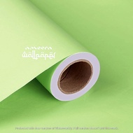 HIJAU Plain Green Wallpaper 9m to/ 10m x 45cm
