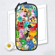 BFDI Cute Simple Pencil Case Portable Zipper Pen Bag for Students School Stationery