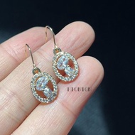 Hi Onion福利回饋款美產14K包金鑲鋯石耳環耳夾優雅超閃強推