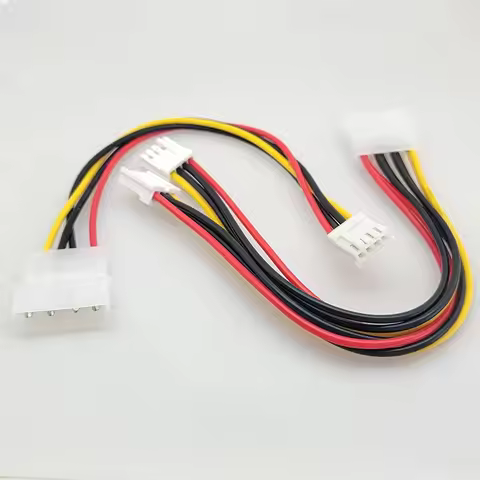 IDE Molex 4pin Male To 4Pin 2.54MM Female to IDE 4pin Power Supply Cable 30CM Floppy Drive Adapter P