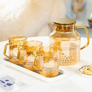 Amber Cold Water Bottle Glass Household Large-Capacity Cool White Water Bottle Household Tea Cool Wa