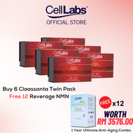 CellLabs CLASSaaNTA Sheep Placenta Plus 6 Twin Pack Free 12 Reverage NMN Ultimate Anti Aging Solutio