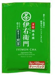 宇治醬家右衛門煎茶配抹茶袋 (2g x 120P)