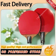 DOUBLE FISH Table Tennis Bat for Kids Beginners with Straight/Shakehand Grip and Rubber Paddle KW9T 