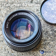 เลนส์มือหมุน SMC Takumar 50mm f1.4 M42 Mount 7 elements Excellent 90–95%
