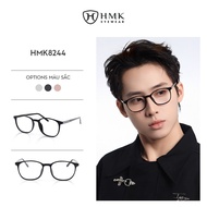 HMK Eyewear Plastic Glasses Frame Unisex Fashion Square Shape 3 Trendy Colors High Cut - HMK8244