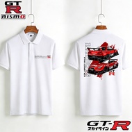 Racing Polo Shirts - Baju Racing Nismo GTR Nissan GTR R35 R32 R34 GTR Nismo Percetakan Polo Unisex C