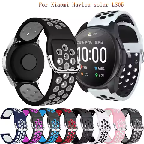 22mm WatchBand Strap For Xiaomi Haylou solar LS05 Smart Watch Soft Silicone Replacement straps Corre