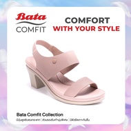 Bata Comfit รองเท้าเพื่อสุขภาพ Comfortwithstyle  รองเท้าส้นสูง มีสายรัด รองเท้ารัดส้น  สูง 2.5 นิ้ว สำหรับผู้หญิง รุ่น Cinta สีชมพู 7615624