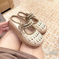 WOMEN'S 5CM HIGH SOLES WITH JADE BOW F8 FULBOX