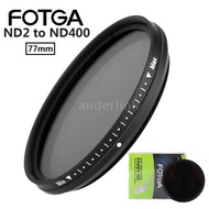 Lenz- Fotga 77Mm Slim Fader Variable Nd Filter Nd2 To Nd400