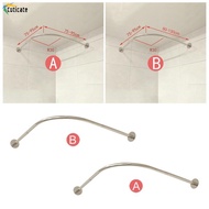[Szlinyou1] Drilling- Extendable Corner Shower Curtain Rod with Glue Stainless Steel