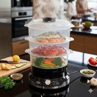 Tefal VC2048 9L 3-Layer Steamer – 60 Minute Timer, 800W