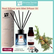 Aroma Sense Cypress Aromatherapy Reed Diffuser (60ml) use for Aromatherapy - Spa - Home - Kitchen - 