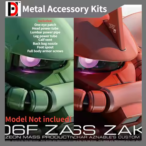 HD Metal Accessory Kits for RG MS-06S ZAKU II Model Upgrade Details Building Tools Hobby DIY Parts N