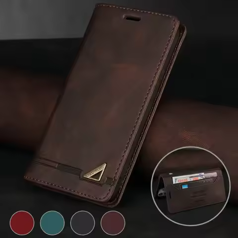 RFID Leather Case for Samsung Galaxy A57 5G 2026 Magnet Wallet Funda Samsung A56 A36 A55 A35 A25 A17