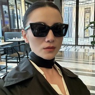 4S6M SL657 Sunglasses Star Song Jia Same Style Large Frame Fashion Cat Eye Sunglasses Female