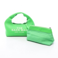 [Used] MARC JACOBS Jacobs THE LEATHER SACK BAG MINI Handbag, 2F3HSH020H01, Green Leather, Women's.