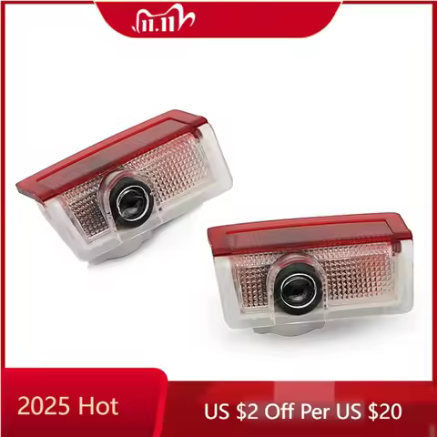 Emblems 2026 Hot 2Pc LED Car Door Welcome Light Logo Laser Projector Lamp For Mercedes Benz E C Clas