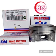 PISTON KIT FIM FIM81 CUSTOM DOME MENTAH ( 63,5 / 64 / 64,5 / 65 ) ( PEN 15 / PIN 15 ) CBR 150 LAMA / MIO / MIO SPORTY / MIO NEW / BYSON