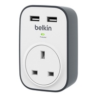 BELKIN SurgeCube 1 Outlet Surge Protector with 2 USB Ports (2Y WARRANTY)