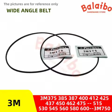 3M type Wide angle belt 3M375 385 387 400 412 425 437 450 462 475 -- 515 530 545 560 580 600--3M750