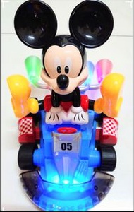 帳號內物品可併單限時大特價   迪士尼Disney米奇Mickey七彩炫光聲光音樂萬向跑跑卡丁車HIGH POWERED KARTING賽車25*20*16cm兒童玩具生日禮物聖誕禮物