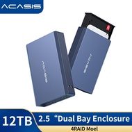 ACASIS usb 3.0 2.5 inch SATA HDD RAID enclosure Double HDD Enclosure with RAID function disk array u