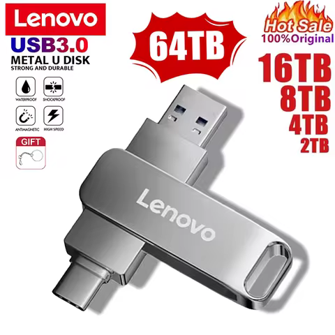 Lenovo 16TB U Disk Mini Pen Drive USB Memory New USB Flash Drives 8TB 2TB TYPE C High Speed Usb 3.1 