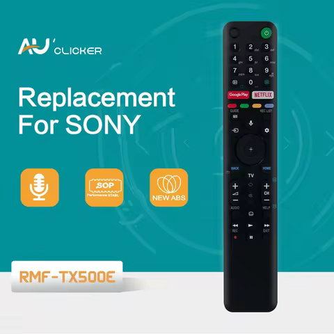RMF-TX500E Smart TV Voice Replacement Remote Control for Sony 4K HD OLED TV KE-65XH9096 KD-75XG8505 
