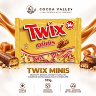 Twix Minis FunSize bag 333g 15pcs (Made in Netherlands)(BB:July2024)
