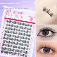 10 Rows Glue Free False Eyelashes Large Capacity Self Eyelashes Adhesive Cluster P2A9