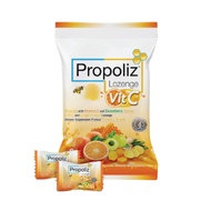 Propoliz Lozenge โพรโพลิซ ยาอมชุ่มคอ ชนิดเม็ดอม บรรเทาอาการ เจ็บคอ ระคายคอ ช่วยให้ชุ่มคอ 1 ซอง 8 เม็
