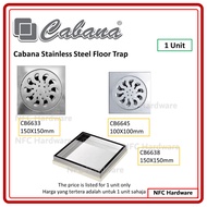 CABANA CB6633 / CB6645 / CB6638 Stainless Steel Floor Trap