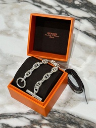 Hermes Chaine d Ancre Ag 925 MM / GM bracelet 豬鼻手鏈 純銀