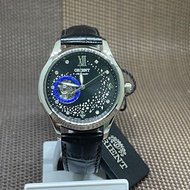 [Original] Orient RA-AG0019B10B Automatic Skeleton Open Heart Diamond Accents Black Watch
