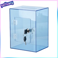 Transparent Piggy Bank Durable Piggy Bank Clear Acrylic Piggy Bank with Key – Large Capacity Transpa