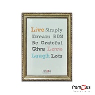 GANTUNGAN A4 Frame Carved Frame Classic Frame A4 Certificate Wall Hanging Charter